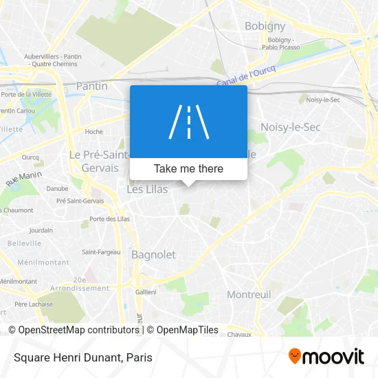 Square Henri Dunant map