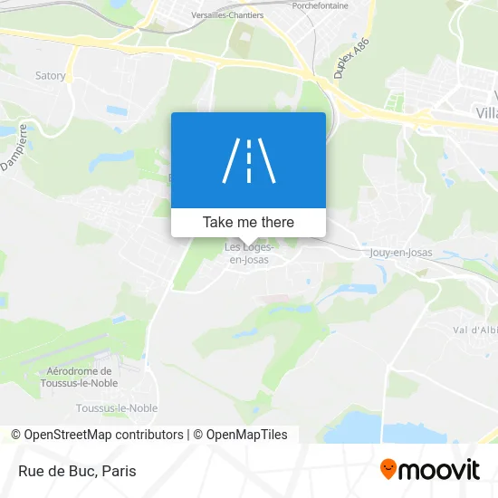 Mapa Rue de Buc