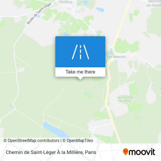 Chemin De Saint-Léger À La Millière map