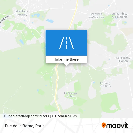 Rue de la Borne map