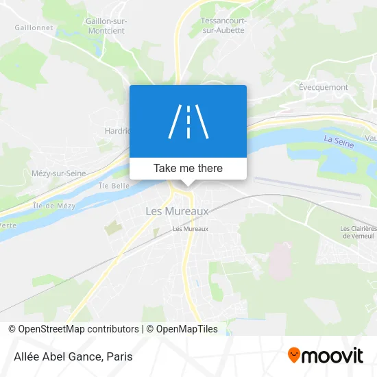 Mapa Allée Abel Gance