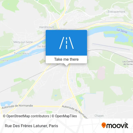 Mapa Rue Des Frères Latuner