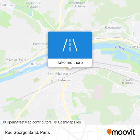 Rue George Sand map