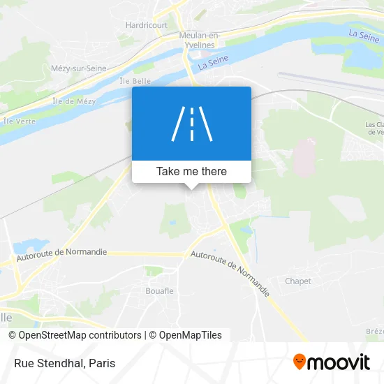 Rue Stendhal map
