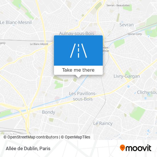 Allée de Dublin map