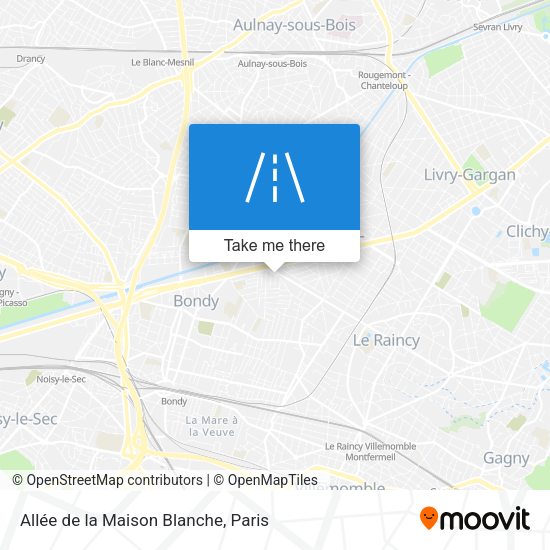 Allée de la Maison Blanche map