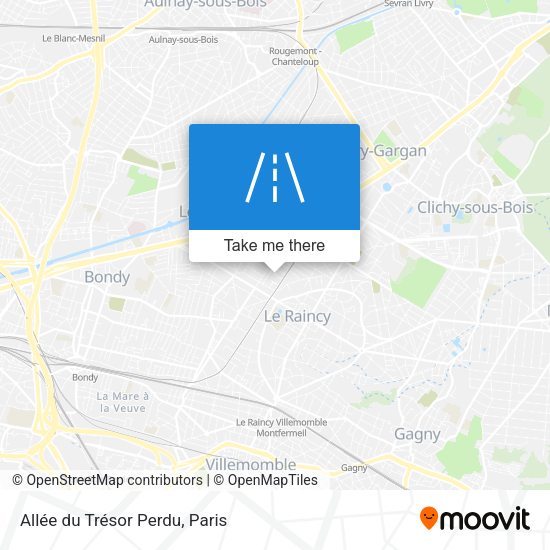 Allée du Trésor Perdu map
