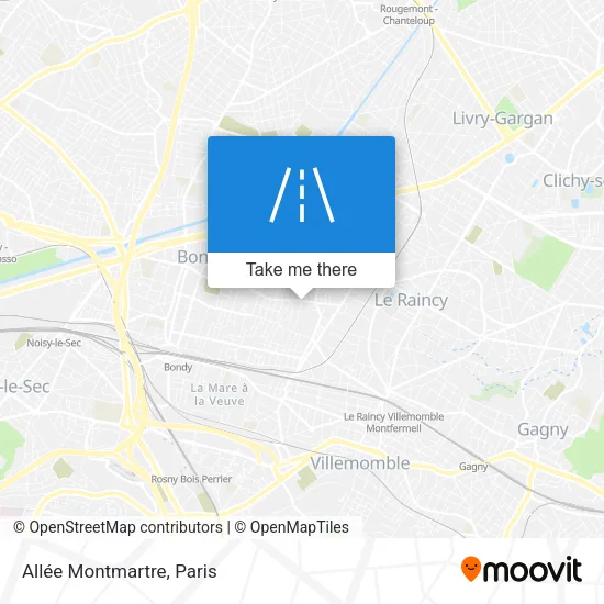 Allée Montmartre map