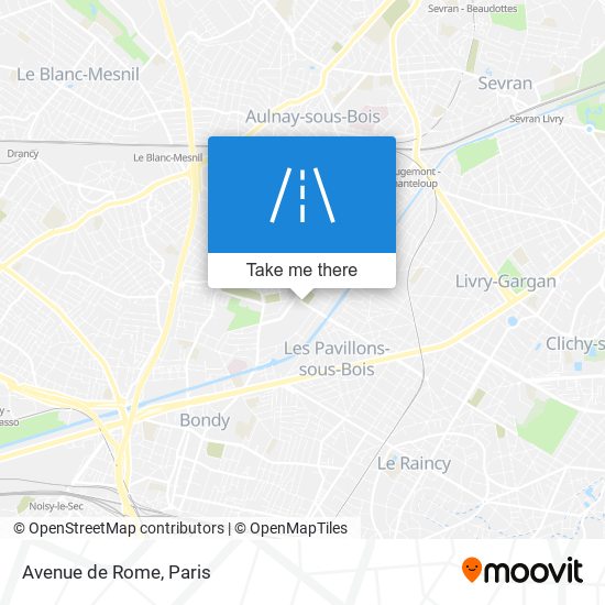 Avenue de Rome map