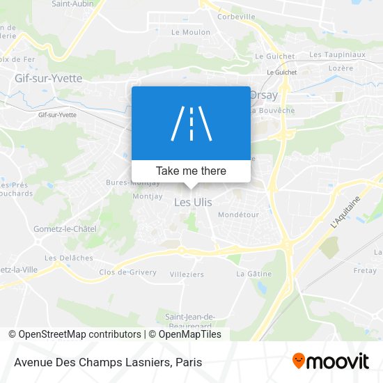 Avenue Des Champs Lasniers map