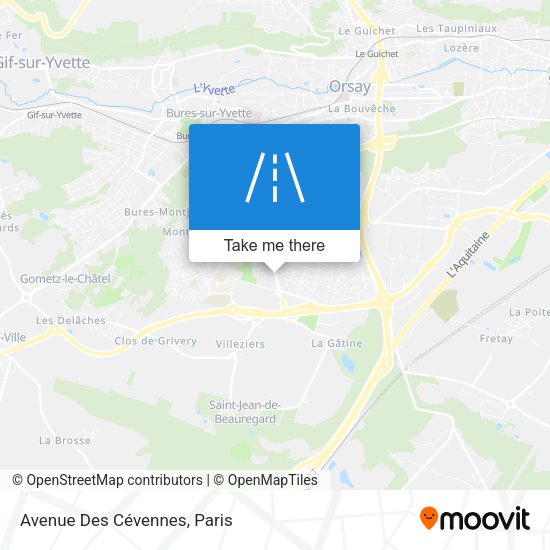 Avenue Des Cévennes map