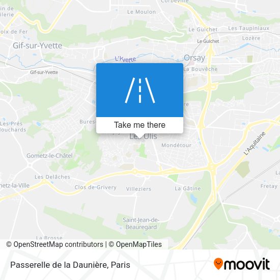 Passerelle de la Daunière map