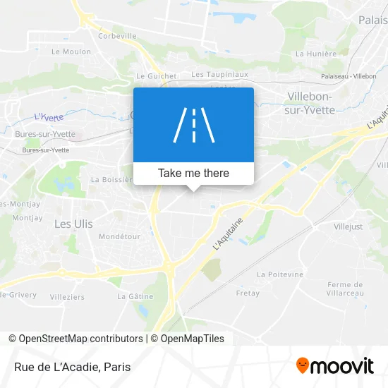 Rue de L’Acadie map