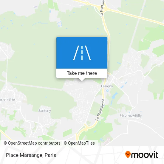 Mapa Place Marsange