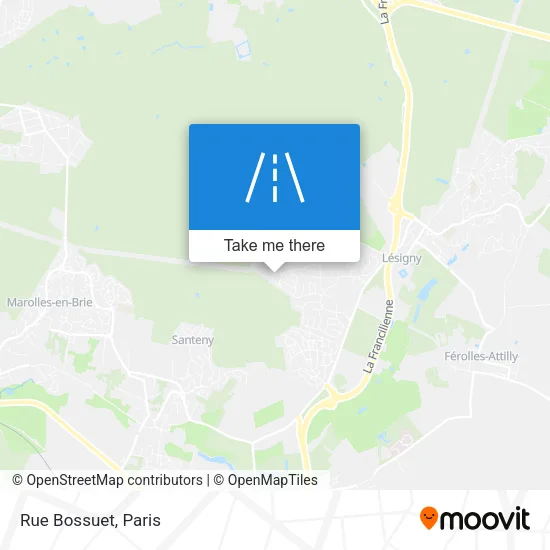 Rue Bossuet map