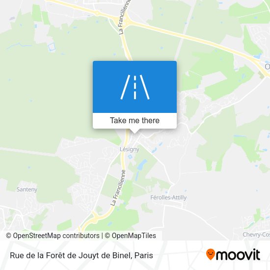 Rue de la Forêt de Jouyt de Binel map
