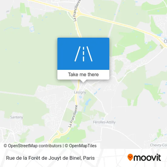 Rue de la Forêt de Jouyt de Binel map
