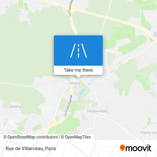 Rue de Villarceau map