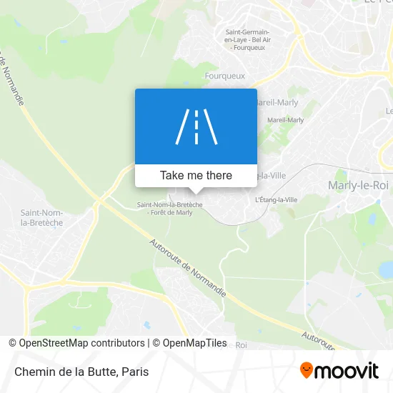 Chemin de la Butte map