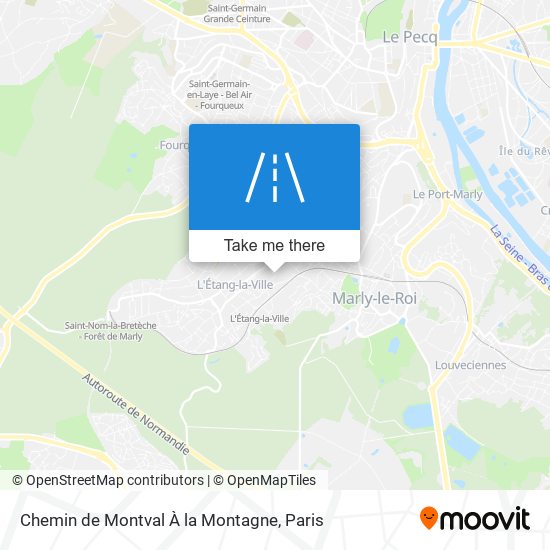 Chemin de Montval À la Montagne map