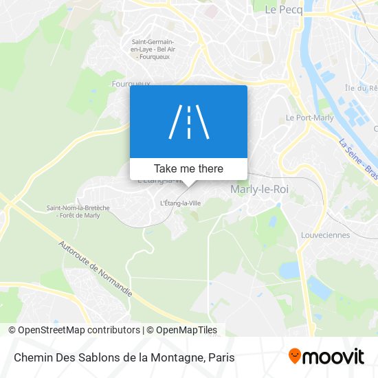 Mapa Chemin Des Sablons de la Montagne