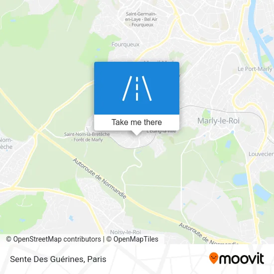 Sente Des Guérines map