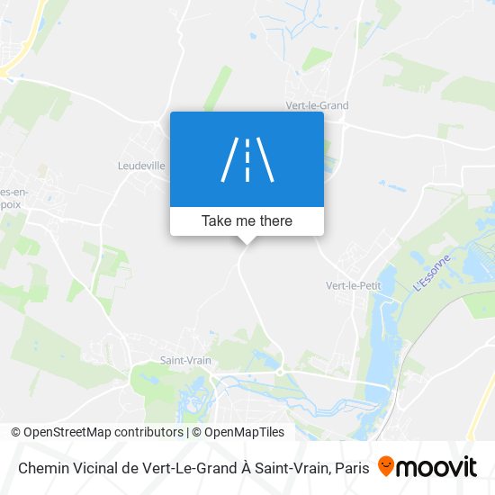Chemin Vicinal De Vert-Le-Grand À Saint-Vrain map