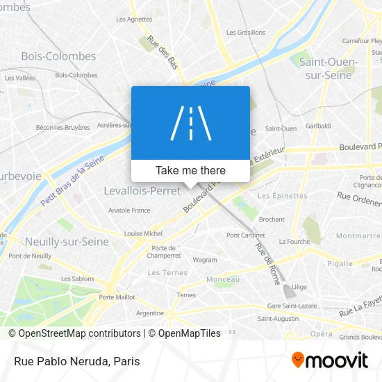 Rue Pablo Neruda map