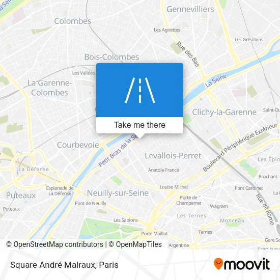 Square André Malraux map