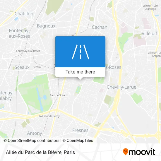Allée du Parc de la Bièvre map
