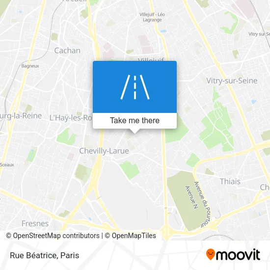 Rue Béatrice map