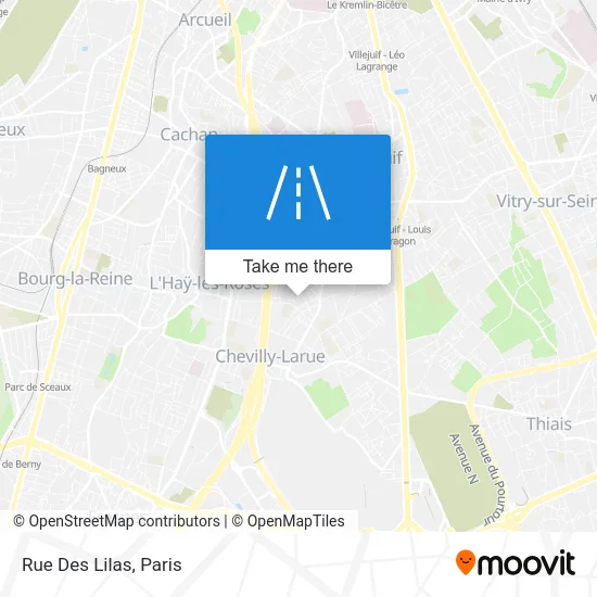 Rue Des Lilas map