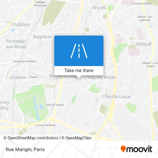 Rue Mangin map
