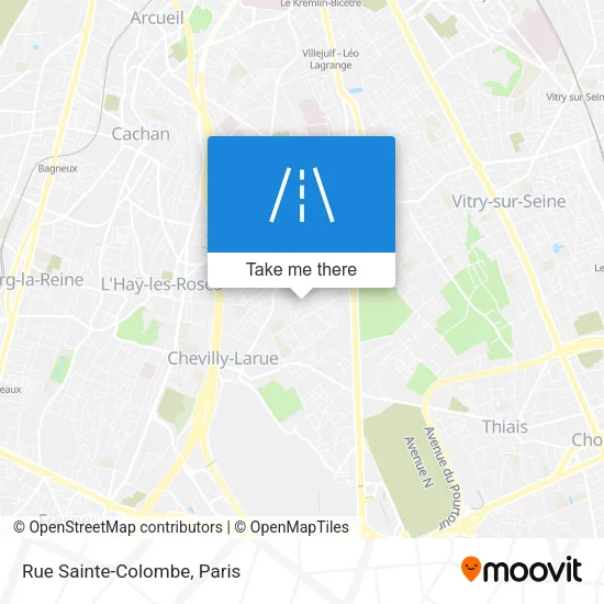 Rue Sainte-Colombe map