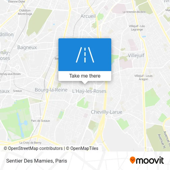 Sentier Des Mamies map
