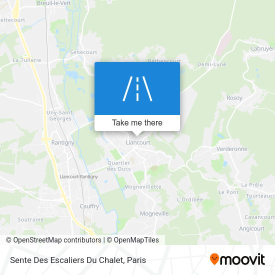 Sente Des Escaliers Du Chalet map