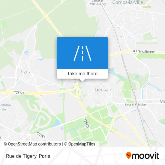 Rue de Tigery map