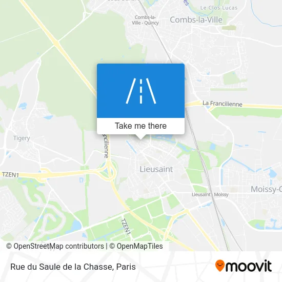 Mapa Rue du Saule de la Chasse