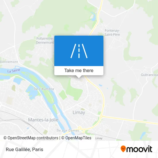 Rue Galilée map