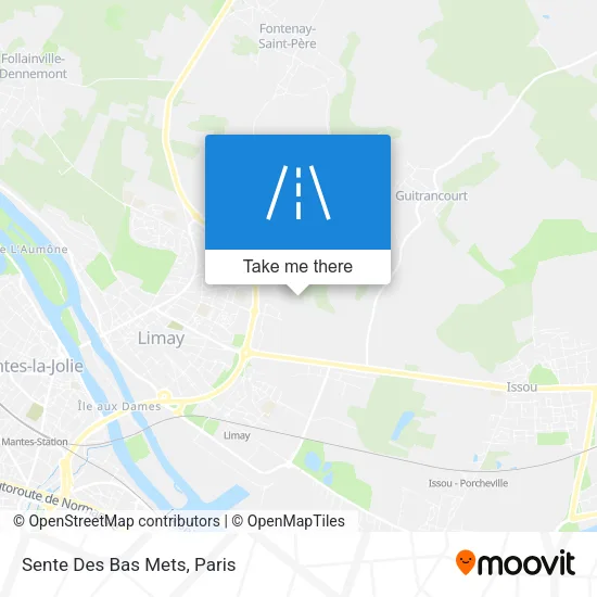 Sente Des Bas Mets map