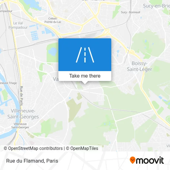 Rue du Flamand map