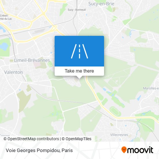 Mapa Voie Georges Pompidou