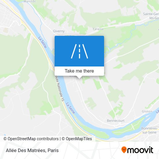 Allée Des Matrées map