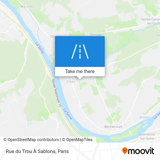 Rue du Trou À Sablons map