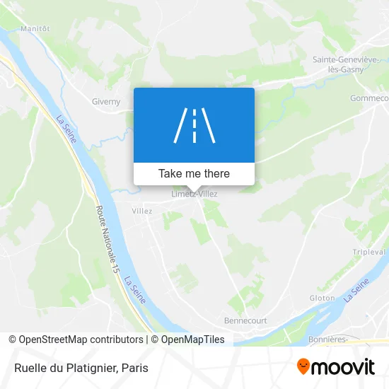 Ruelle du Platignier map