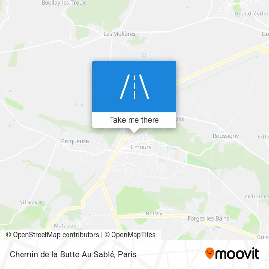 Chemin de la Butte Au Sablé map