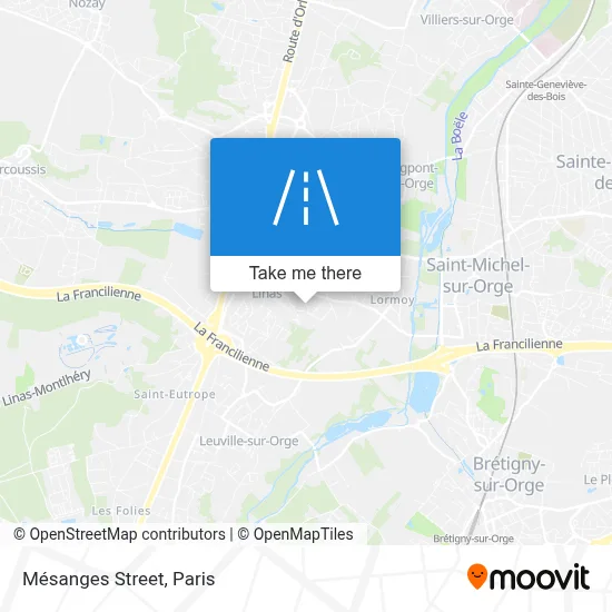 Rue Des Mésanges map