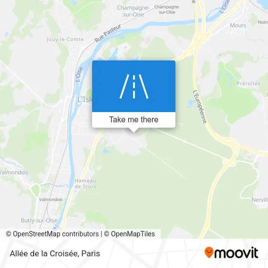 Mapa Allée de la Croisée