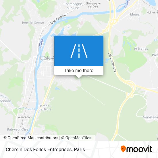 Chemin Des Folles Entreprises map
