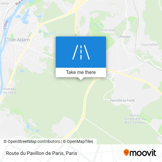 Route Du Pavillon De Paris map